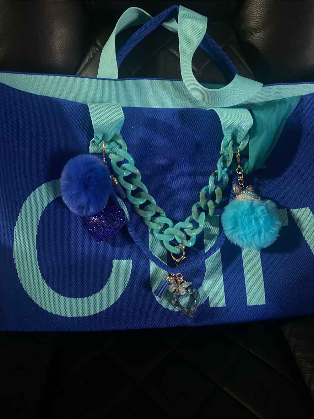 Curves Azure Bag